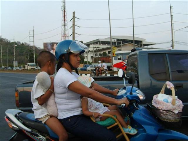 3 on a bike